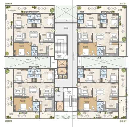 BLOCK-B-2BHK floor plan