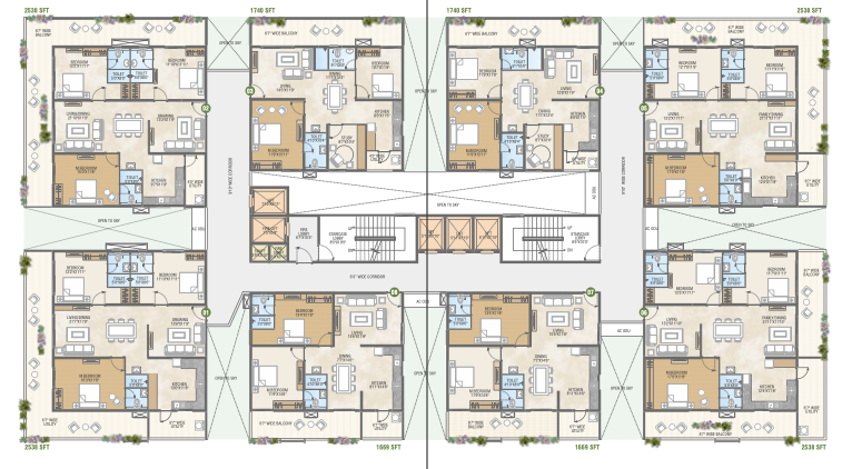 BLOCK-C-2BHK floor plan